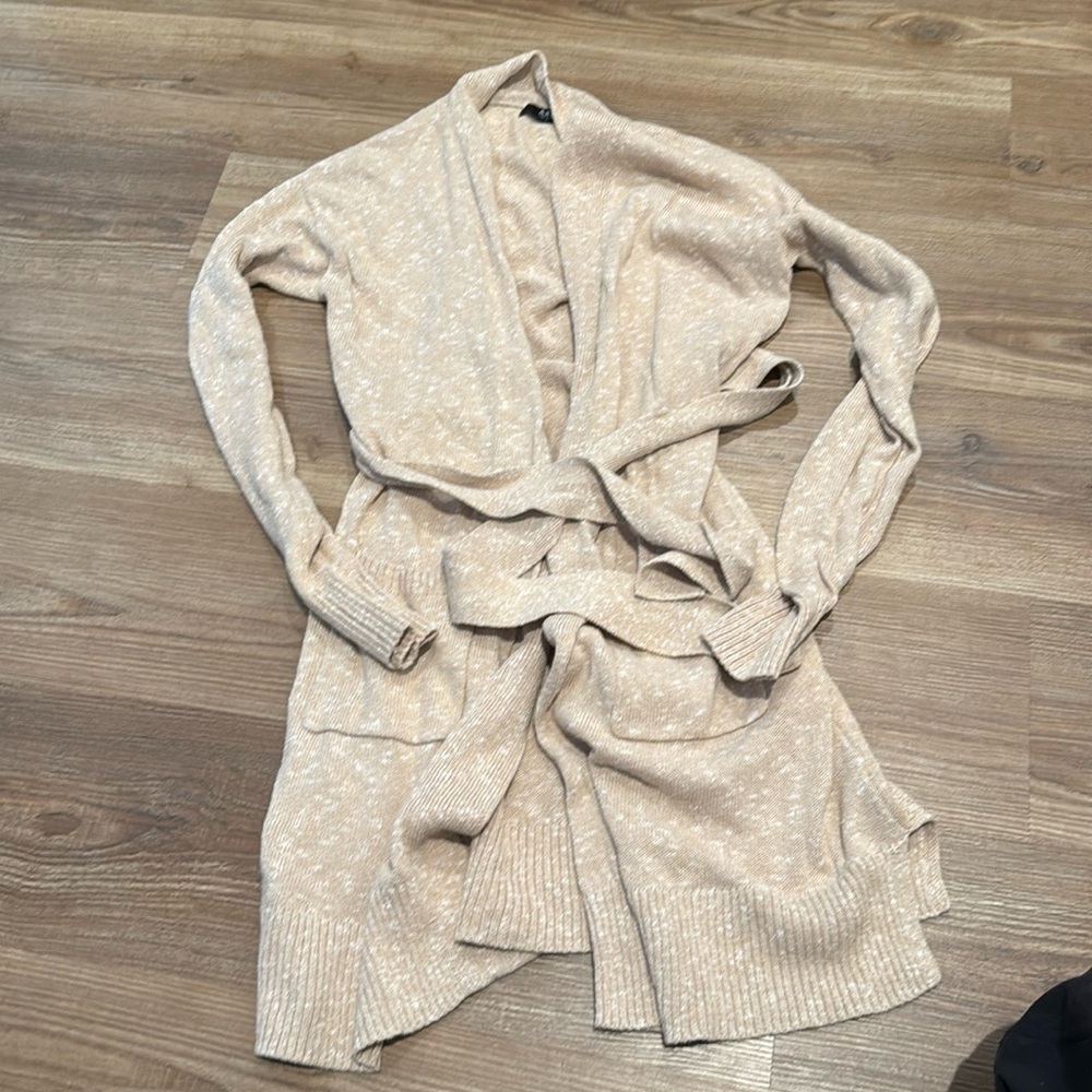 Able belted cardigan